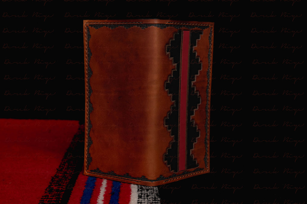 Navajo Step Pattern Design Long Wallet