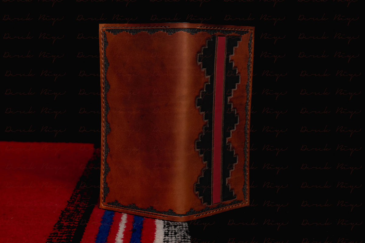 Navajo Step Pattern Design Long Wallet