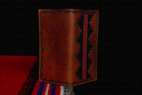 Navajo Step Pattern Design Long Wallet