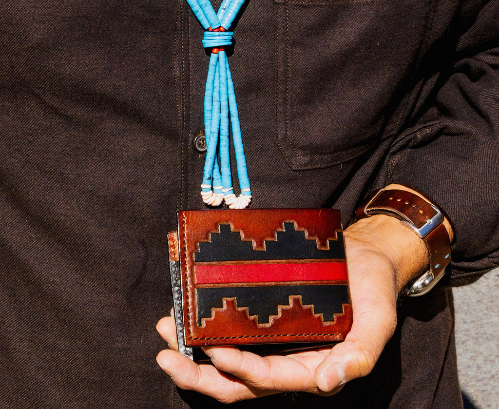 Navajo Step Pattern Design Wallet